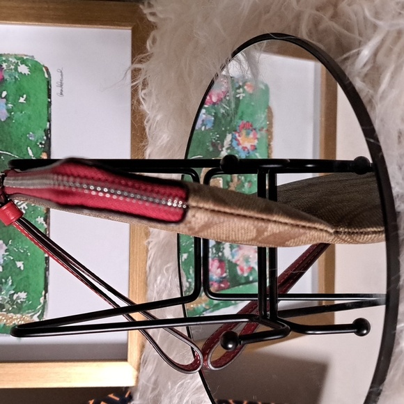 Coach NWTs Corner Zip Strawberry Wristlet - Picture 4 of 8